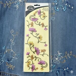 Floral Iron-On Appliques - Vintage Y2K